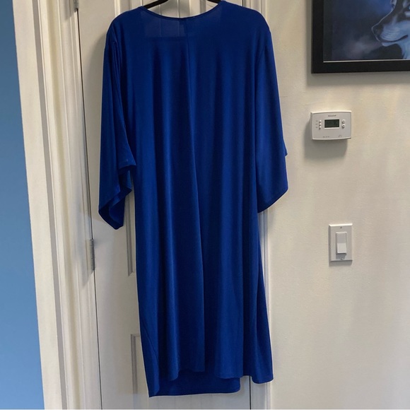 Avenue Size 26/28 Blue Dress Midi Length - Picture 4 of 7